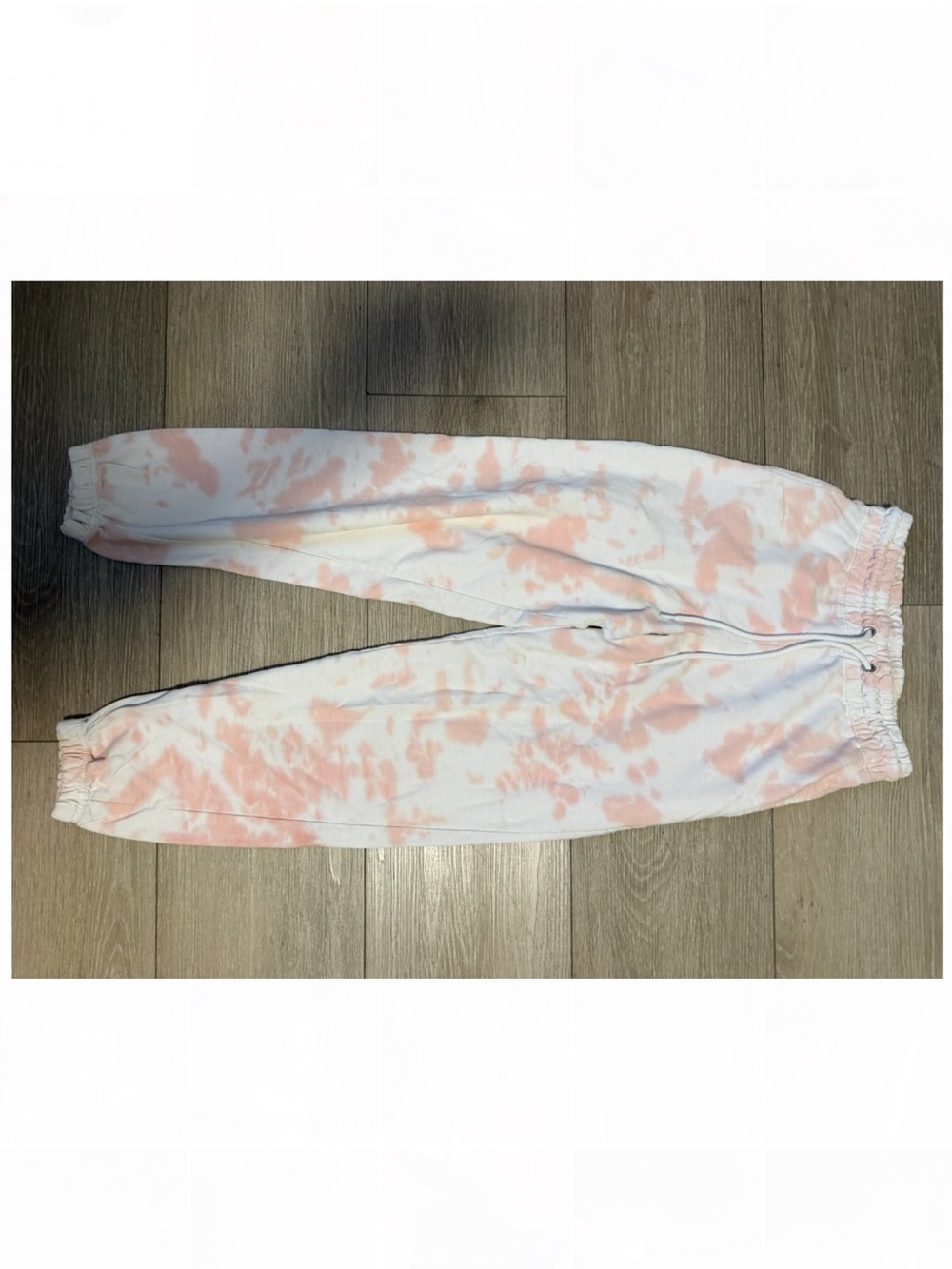 Tie-Dye Pink and White women Jogger Pants